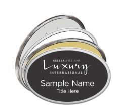 (image for) Oval Prestige Name Badges