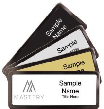 (image for) Black Chrome Name Badges