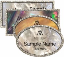 (image for) Mother of Pearl Bling Name Badges