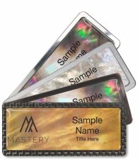 (image for) Mother of Pearl Name Badges