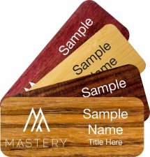(image for) Wood Name Badges