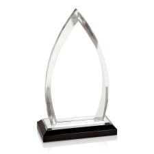 (image for) Silver Oval Impress Acrylic Award - Large