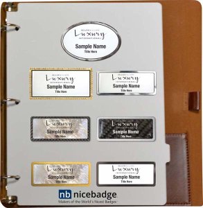 (image for) Luxury International Brown Leather Badge Packet - Elite Package