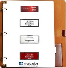 (image for) Luxury International Brown Leather Badge Packet - Vanguard Package