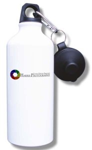 (image for) Lynn Grove Image - Harris Photo Water Bottle - White