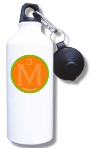 (image for) Mass Media Marketing Water Bottle - White