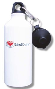 (image for) MedCure, Inc. Water Bottle - White