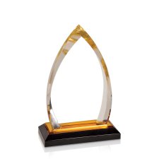 (image for) Gold Oval Impress Acrylic Award - Medium