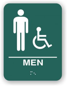 (image for) HT200 - Hawthorn Men\'s Restroom Sign