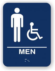 (image for) MT200 - Microtel Men\'s Restroom Sign