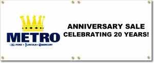 (image for) Metro Ford Automobile Sales Banner Logo Left