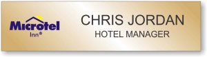 (image for) Microtel Inn Gold Name Plate