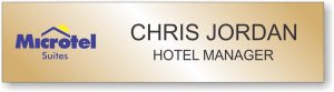 (image for) Microtel Suites Gold Name Plate