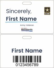 (image for) Albertsons Mid-Atlantic Sincerely Veteran Hourly Associate Badge (Classic ID Style)