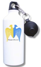 (image for) Minniti CPA, LLC Water Bottle - White