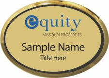 (image for) Equity Real Estate Oval Executive Gold Badge