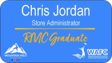 (image for) Mountain West RMC Graduate White Badge