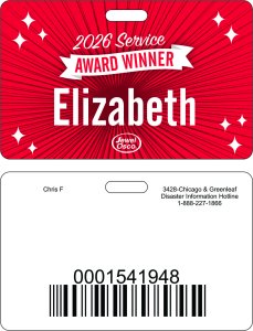 (image for) Jewel-Osco 2026 Service Award Winner ID Badge