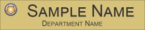 (image for) Defense Business Board Nameplate with Departments, 8.5\" W x 1.75\" H