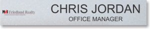 (image for) NAI Friedland Nameplate