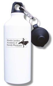 (image for) NC Academy of Family Physicians Water Bottle - White