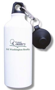 (image for) NE Washington Realty, LLC Water Bottle - White