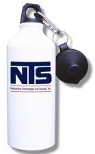 (image for) Networking Technologies and Support, Inc. Water Bottle - White