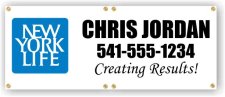 (image for) New York Life 28" x 6' Banner