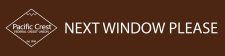 (image for) Pacific Crest FCU 2 x 8 Name Plate and Holder - Next Window Please