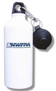 (image for) Northwest Food Processors Assoc. Water Bottle - White