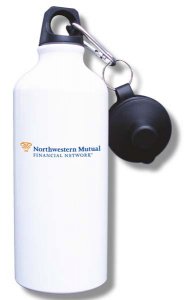 (image for) Northwestern Mutual Financial Water Bottle - White