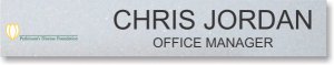 (image for) Parkinson\'s Disease Foundation Nameplate