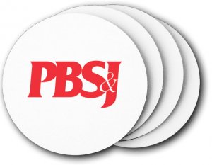 (image for) PBS and J Coasters (5 Pack)