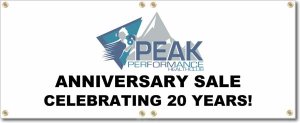 (image for) Peak Performance Health Club Banner Logo Center