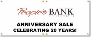 (image for) People\'s Bank of Commerce Banner Logo Center