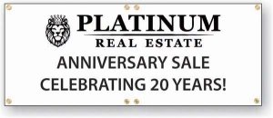 (image for) Platinum Real Estate Banner Logo Center