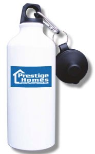 (image for) Prestige Homes Property Mgmt. Water Bottle - White