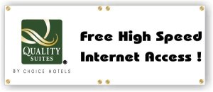 (image for) Quality Suites 28\" x 6\' Banner