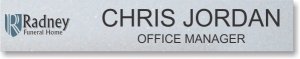 (image for) Radney Funeral Home Nameplate