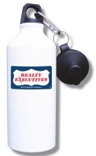 (image for) Realty Executives Color Logo Water Bottle - White
