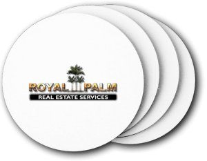 (image for) Royal Palm Real Estate Services Coasters (5 Pack)