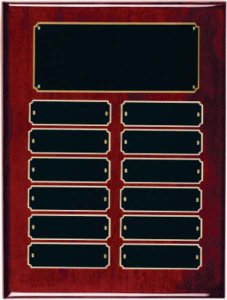 (image for) Rosewood Piano Board 12 Plate Perpetual Plaque
