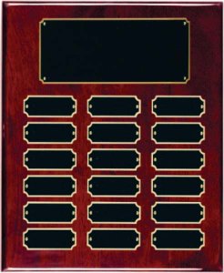 (image for) Rosewood Piano Board 18 Plate Perpetual Plaque