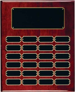 (image for) Rosewood Piano Board 24 Plate Perpetual Plaque