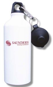 (image for) Saunders Construction Water Bottle - White