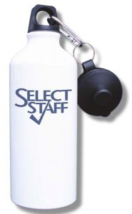 (image for) Select Staff Water Bottle - White