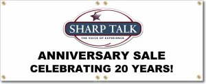 (image for) Sharp Talk Banner Logo Center
