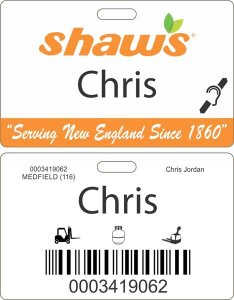 (image for) Shaws Hearing Impaired ID Badge