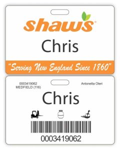 (image for) Shaws ID Badge