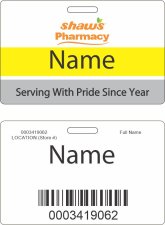 (image for) Shaws Pharmacy ID Badge for Minors 14-15 Years Old